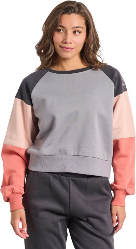 BODYTALK ΜΠΛΟΥΖΑ BODYTALK COLORBLOCK CREWNECK ΓΚΡΙ