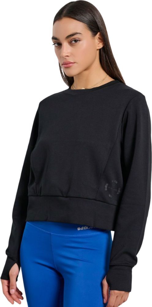 BODYTALK ΜΠΛΟΥΖΑ BODYTALK SCUBA CREWNECK LS ΜΑΥΡΗ