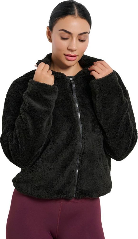 BODYTALK ΖΑΚΕΤΑ BODYTALK TEDDY FZ WIDE COLLAR ΜΑΥΡΗ