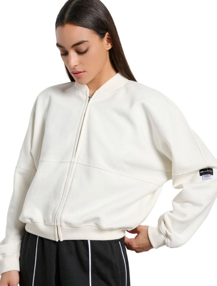BODYTALK ΖΑΚΕΤΑ BODYTALK COORDS FZ CREWNECK ΕΚΡΟΥ