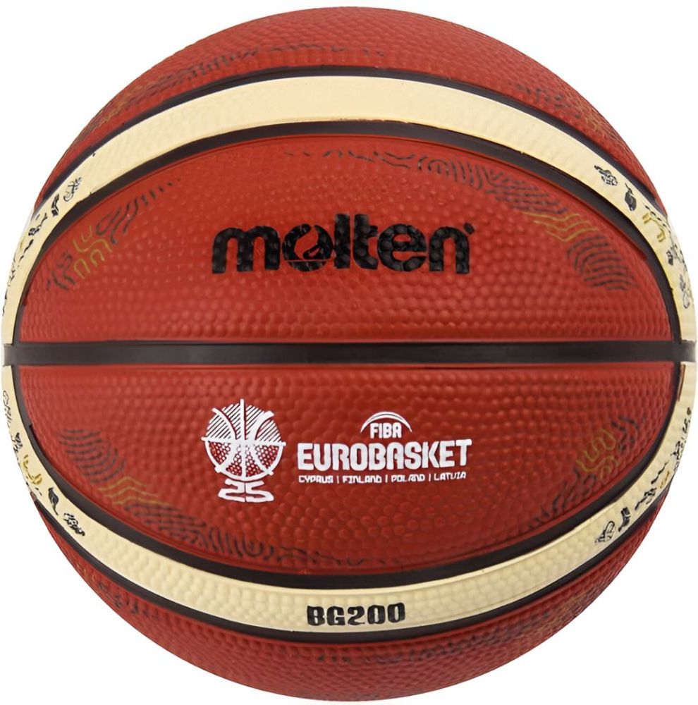 MINI ΜΠΑΛΑ MOLTEN BG200 EUROBASKET 2025 ΠΟΡΤΟΚΑΛΙ (1) MOLTEN