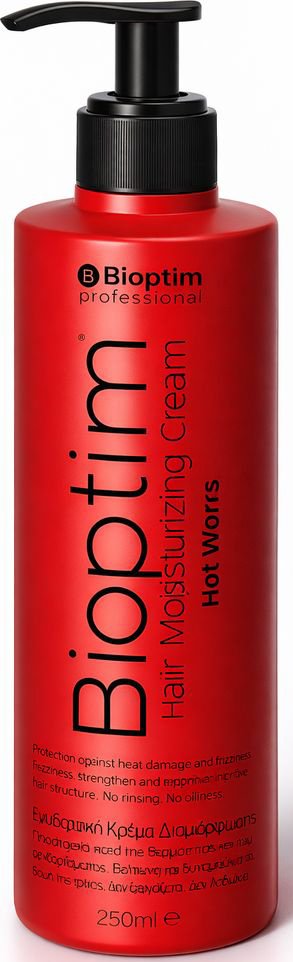 ΚΡEΜΑ ΔΙΑΜΟΡΦΩΣΗΣ ΜΑΛΛΙΩΝ BIOPTIM HOT WORKS MOISTURIZING CREAM (250ML)