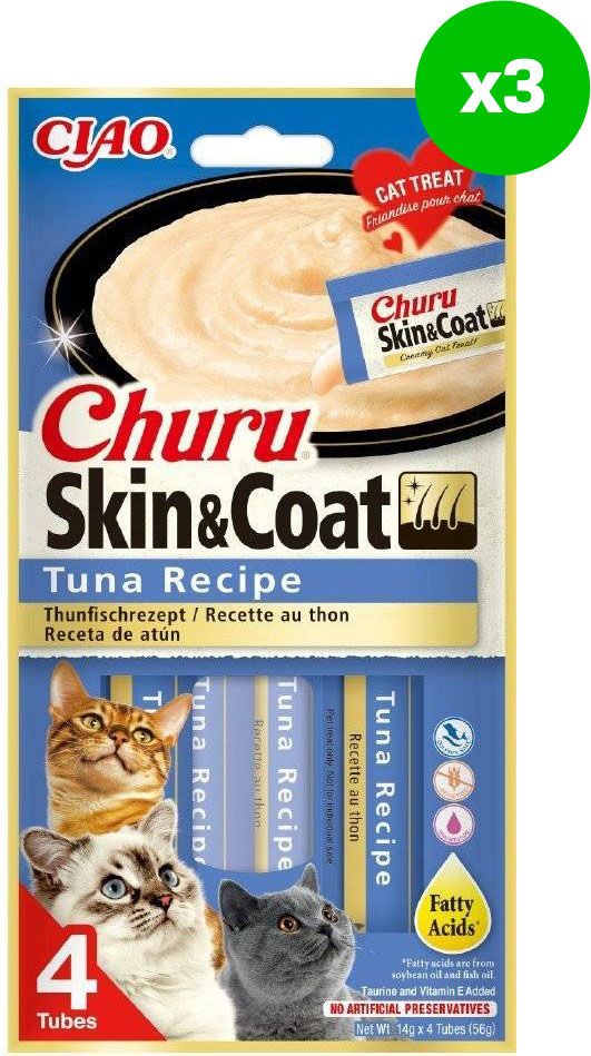 ΛΙΧΟΥΔΙΕΣ CHURU CAT SKIN - COAT ΤΟΝΟΣ 56GR (3ΤΜΧ) CRAZY