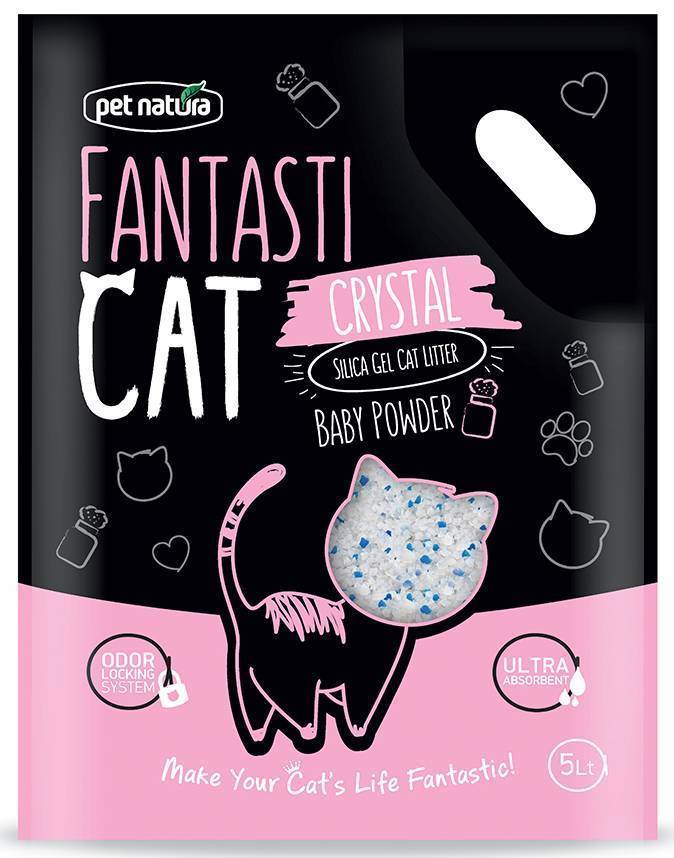 ΑΜΜΟΣ PET NATURA FANTASTICAT ΚΡΥΣΤΑΛΛΙΚΗ ΜΕ ΑΡΩΜΑ BABY POWDER 5LT