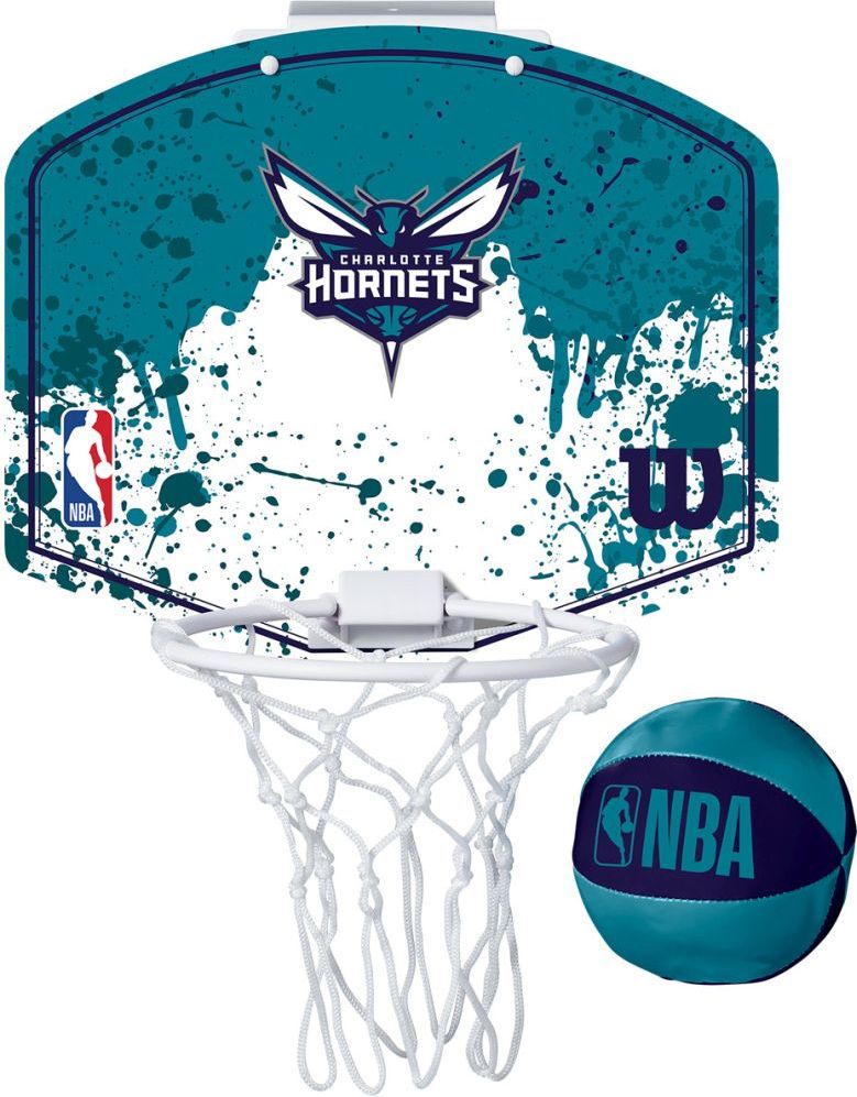 ΜΠΑΣΚΕΤΑΚΙ WILSON NBA TEAM MINI HOOP CHARLOTTE HORNETS ΜΠΛΕ