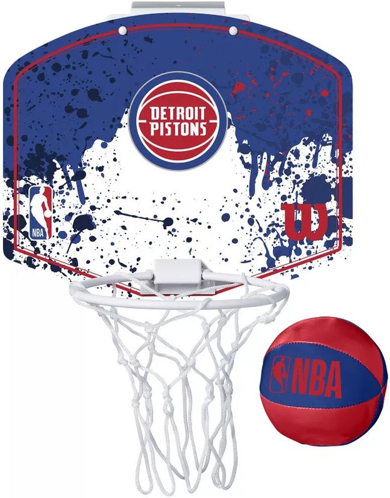 ΜΠΑΣΚΕΤΑΚΙ WILSON NBA TEAM MINI HOOP DETROIT PISTONS ΜΠΛΕ WILSON