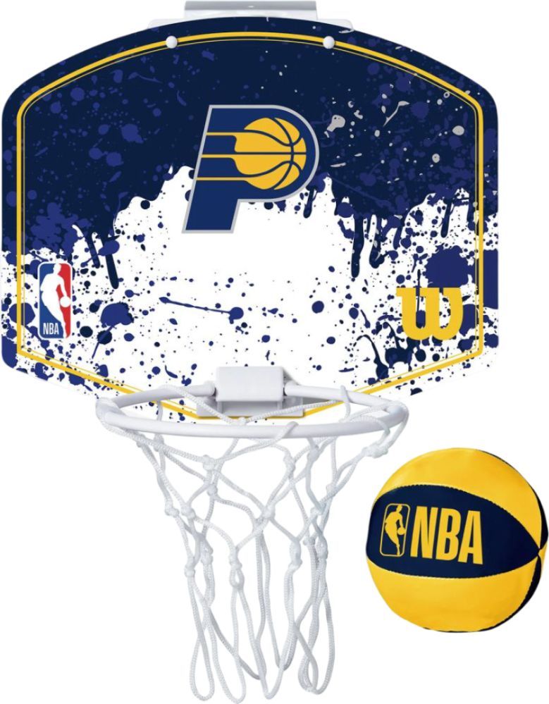 WILSON ΜΠΑΣΚΕΤΑΚΙ WILSON NBA TEAM MINI HOOP INDIANA PACERS ΜΠΛΕ ΣΚΟΥΡΟ