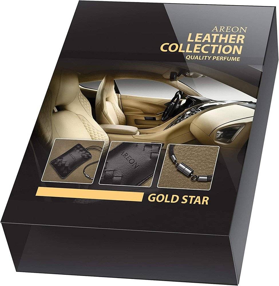 ΑΡΩΜΑΤΙΚΟ AREON LEATHER COLLECTION GOLD ALC 01