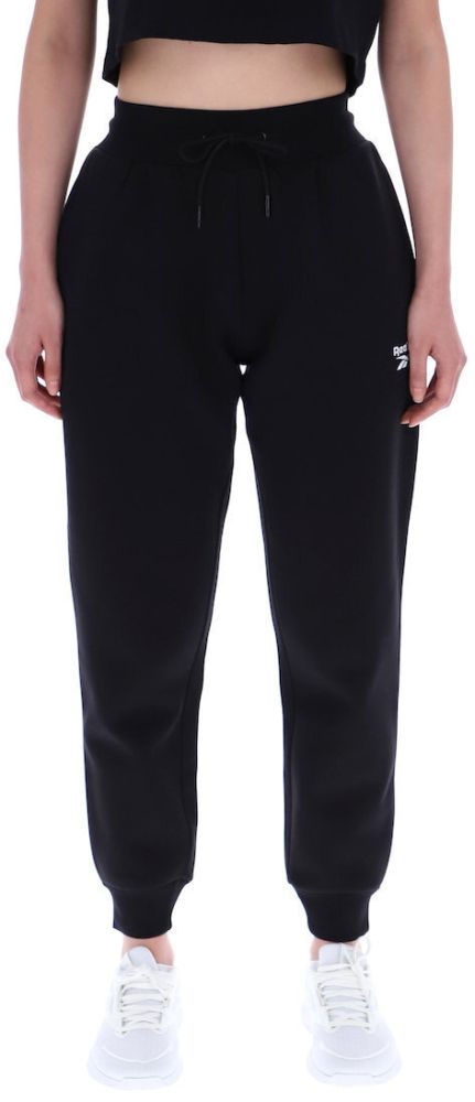 ΠΑΝΤΕΛΟΝΙ REEBOK ID SMALL LOGO FLEECE CUFFED PANTS ΜΑΥΡΟ