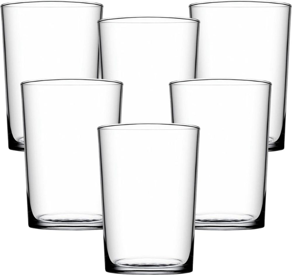 ΣΕΤ ΠΟΤΗΡΙΑ ΜΠΥΡΑΣ ESPIEL V-BLOCK TEMPERED ΓΥΑΛΙΝΟ 510ML (6ΤΜΧ)