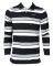  NIKE LS SUEDED JERSEY POLO (STRIPED) // (S)