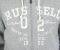  RUSSELL ZIP HOODED SWEAT DISTRESSED LOGO  (S)