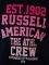  RUSSELL CREW NECK EST. 1902 RA PRINT   (S)