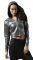  REEBOK METALLIC LUXE HOODIE  (L)