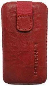 LEATHER POUCHE ANILINE CASE RED  NOKIA N8