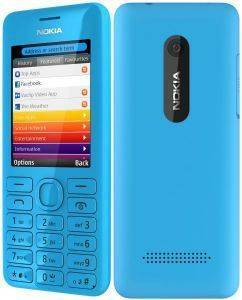 NOKIA 206 DUAL CYAN