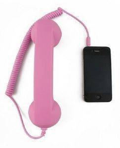 HANDSET RETRO APPLE-HTC-BLACKBERRY 3.5MM PINK