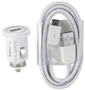 KLD CAR CHARGER FOR MICRO USB DEVICES WHITE