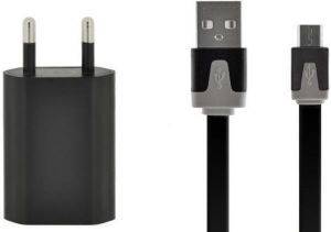 4-OK PDFVJN USB HOME CHARGER WITH MICRO USB CABLE BLACK