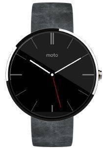 MOTOROLA MOTO 360 SMART WATCH FOR ANDROID DEVICES GREY LEATHER