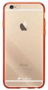  FACEPLATE MELKCO APPLE IPHONE 6 POLYULTIMA CLEAR-RED + SCREEN PROTECTOR
