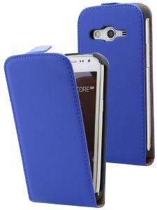 LEATHER CASE ELEGANCE FOR SAMSUNG I9082 BLUE