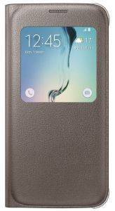 SAMSUNG COVER S-VIEW EF-CG920PF FOR GALAXY S6 G920 GOLD