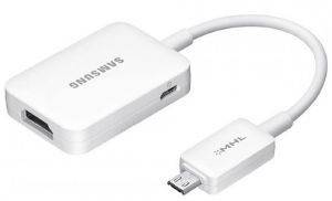 SAMSUNG ET-H10FAUW HDMI ADAPTER CABLE FOR I9500/I9505 GALAXY S4 WHITE