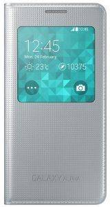 SAMSUNG COVER S-VIEW EF-CG850BS FOR GALAXY ALPHA G850 SILVER