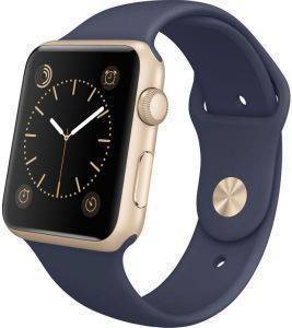 APPLE WATCH SPORT 42MM GOLD ALUMINUM CASE WITH MIDNIGHT BLUE SPORT BAND