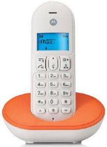 MOTOROLA T101O DECT CORDLESS PHONE ORANGE GR