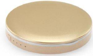 MIRROR LED POWER BANK 3000MAH GOLD