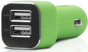 SPEEDLINK SL-7090-GN TURAY DUAL USB CAR POWER ADAPTER GREEN UNIVERSAL