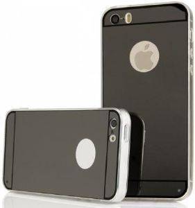 FORCELL MIRROR BACK COVER CASE FOR APPLE IPHONE 5/5S/5SE GREY