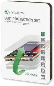 4SMARTS 360 PROTECTION SET FOR SAMSUNG GALAXY S5 G900 G903 TRANSPARENT