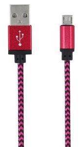 FOREVER BRAIDED MICRO USB CABLE PINK