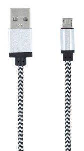 FOREVER BRAIDED MICRO USB CABLE WHITE