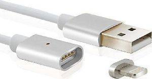 FOREVER MAGNETIC LIGHTNING USB CABLE FOR APPLE IPHONE 5/6/7 WHITE