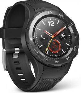 HUAWEI SMARTWATCH W2 4G CARBON WITH SPORT BRACELET BLACK