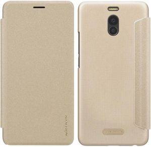 NILLKIN SPARKLE LEATHER FLIP CASE FOR MEIZU M6 NOTE GOLD