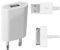 TRAVEL CHARGER USB 1000MAH & CHARGING CABLE FOR APPLE IPHONE 3/ 3GS/ 4/ 4S/ IPOD