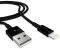 EAXUS DATA/SYNC CABLE LIGHTNING USB FOR IPHONE 5/IPAD/IPOD BLACK