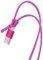 FOREVER 2IN1 USB ZIPPER CABLE WITH MICRO USB & LIGHTNING FOR APPLE IPHONE 5/6 PINK