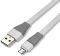 4SMARTS PULSECORD + CHARGE NOTICE MICRO-USB DATA CABLE 1M GREY/WHITE