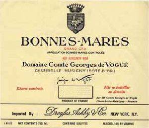  BONNES-MARES GRAND CRU 2003  750 ML