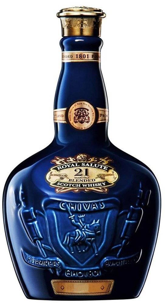 ΟΥΙΣΚΙ CHIVAS ROYAL SALUTE 21 ΕΤΩΝ (SAPPHIRE FLAGON) ΜΠΛΕ 700 ML