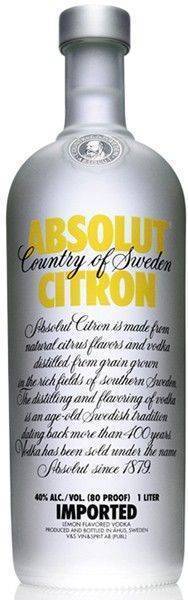 ΒΟΤΚΑ ABSOLUT CITRON 700 ML ABSOLUT