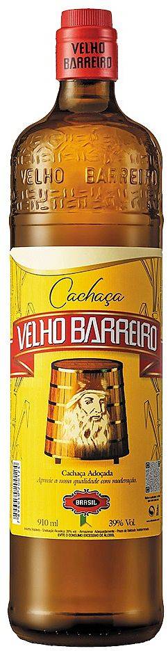 CACHACA VELHO BARREIRO 910 ML