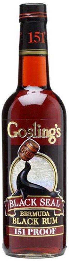 GOSLINGS RUM GOSLING'S BLACK SEAL 151 PROOF 700 ML