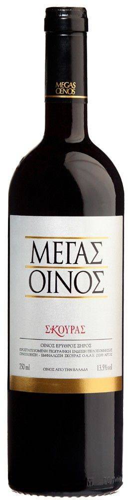 ΚΡΑΣΙ ΜΕΓΑΣ ΟΙΝΟΣ ΚΤΗΜΑ ΣΚΟΥΡΑΣ 2012 ΕΡΥΘΡΟ 750ML